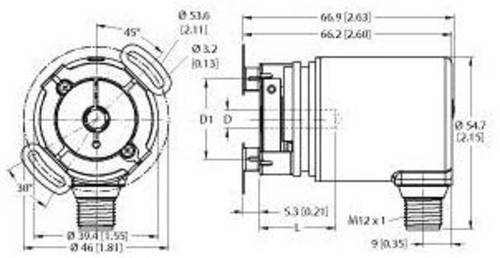Turck Absolut Drehgeber 1 St. REM-98B6E-8BAR-H1151 Magnetisch von Turck