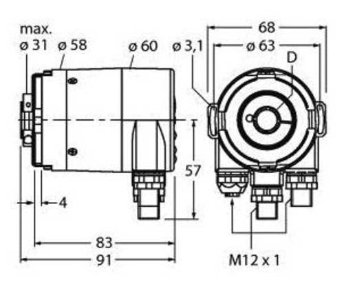 Turck Absolut Drehgeber 1 St. RM-36B12E-9A28B-R3M12 Turck Absolut Drehgeber 1 St. RM-36B12E-9A28B-R3M12 von Turck