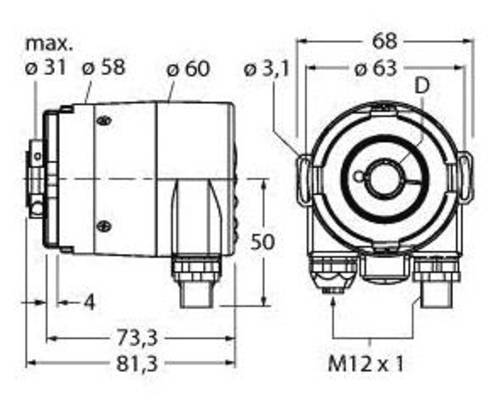 Turck Absolut Drehgeber 1 St. RS-33B12E-9A16B-R3M12 Turck Absolut Drehgeber 1 St. RS-33B12E-9A16B-R3M12 von Turck