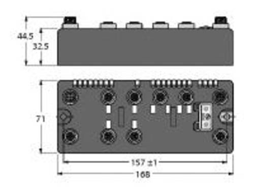 Turck BLCDP-6M12LT-2RFID-S-8XSG-PD 6811179 Feldbus Station 1St. von Turck