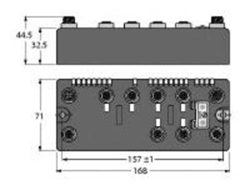 Turck BLCEN-6M12LT-4AI-VI-2AO-I 6811482 Sensor/Aktorbox aktiv 1St. von Turck
