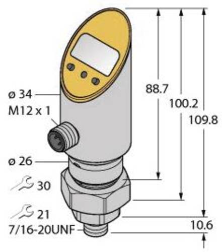 Turck Druckschalter 1 St. PS010A-505-LI2UPN8X-H1141 0 bar bis 10 bar Turck Druckschalter 1 St. PS010A-505-LI2UPN8X-H1141 0 bar bis 10 bar von Turck