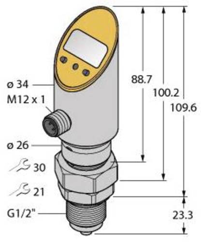 Turck Druckschalter 1 St. PS016A-508-2UPN8X-H1141 0 bar bis 16 bar Turck Druckschalter 1 St. PS016A-508-2UPN8X-H1141 0 bar bis 16 bar von Turck