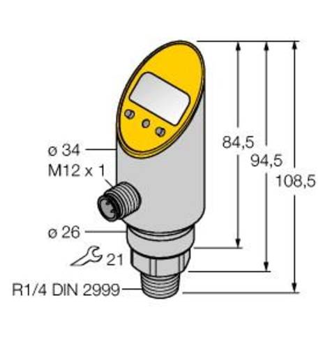 Turck Druckschalter 1 St. PS100R-310-2UPN8X-H1141 0 bar bis 100 bar Turck Druckschalter 1 St. PS100R-310-2UPN8X-H1141 0 bar bis 100 bar von Turck