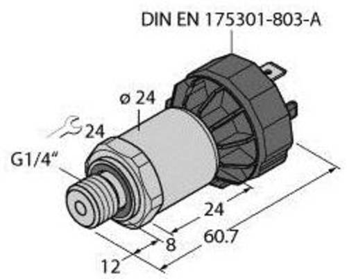 Turck Drucktransmitter 1 St. PT1.6R-1004-I2-DA91/X von Turck