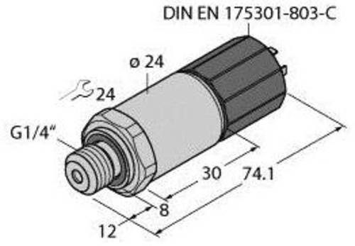 Turck Drucktransmitter 1 St. PT16R-2004-I2-DC91/X von Turck