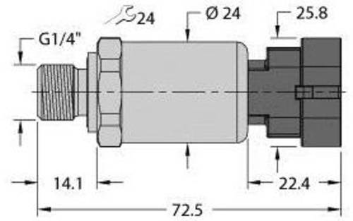 Turck Drucktransmitter 1 St. PT250R-2104-I2-AMPS1.5 von Turck
