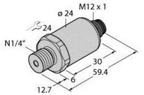 Turck Drucktransmitter 1 St. PT30PSIG-2003-I2-H1143 von Turck