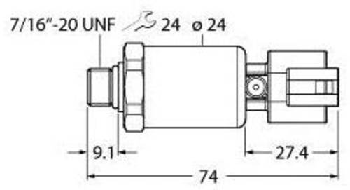 Turck Drucktransmitter 1 St. PT600R-2105-I2-DT043P von Turck