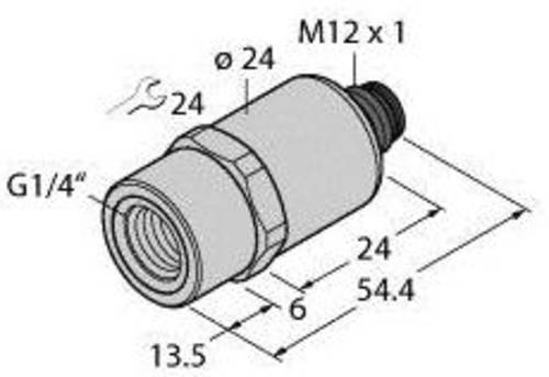 Turck Drucktransmitter 1 St. PT60R-1001-U1-H1141/X von Turck