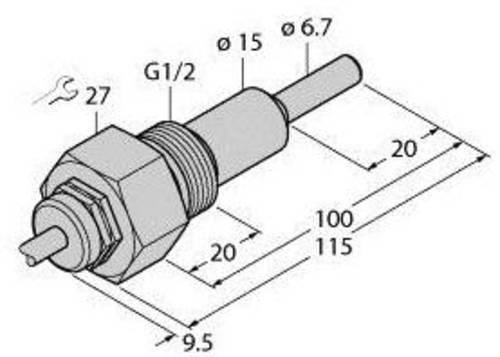 Turck Eintauchsensor FCS-G1/2A4-NAEX/AL100 6870384 1St. von Turck