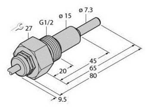 Turck Eintauchsensor FCS-G1/2HC4-NAEX/L065/D100 6870358 1St. von Turck