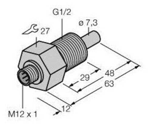 Turck Eintauchsensor FCS-GL1/2HC22-NAEX-H1141 6870446 1St. von Turck