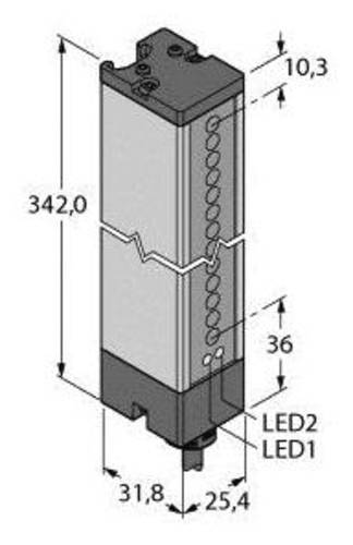 Turck Einweg-Lichtschranke LX12E Schutzfeldhöhe 295mm von Turck