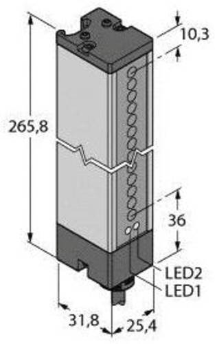 Turck Einweg-Lichtschranke LX9R Schutzfeldhöhe 218mm von Turck