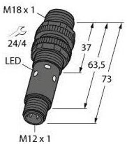 Turck Einweg-Lichtschranke M18-3VPRL-Q8 3088332 1St. von Turck