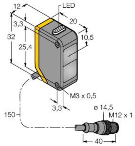 Turck Einweg-Lichtschranke Q20PRLQ5 3078280 1St. von Turck