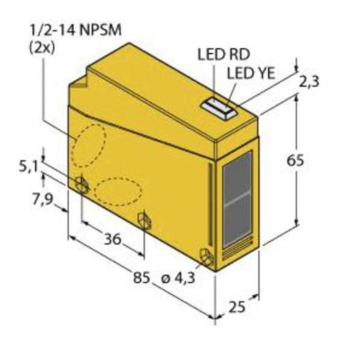 Turck Einweg-Lichtschranke Q853E-B 3031649 1St. von Turck