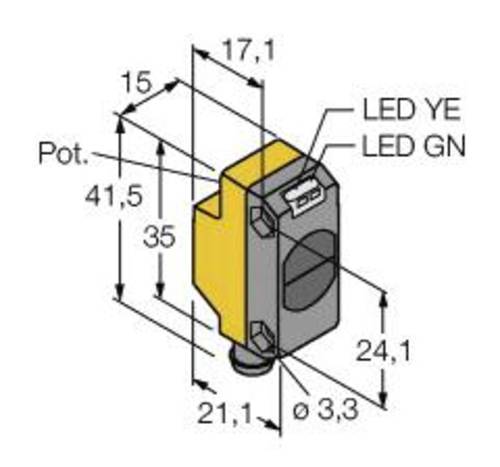 Turck Einweg-Lichtschranke QS18VP6RBQ7 3066440 1St. von Turck