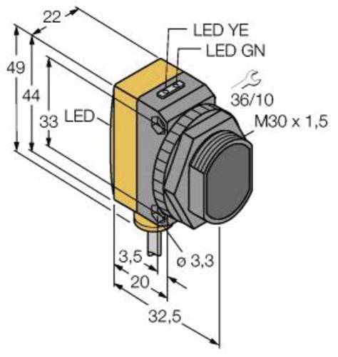 Turck Einweg-Lichtschranke QS30RRXQPMA 3072063 dunkelschaltend 1St. Turck Einweg-Lichtschranke QS30RRXQPMA 3072063 dunkelschaltend 1St. von Turck