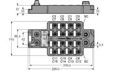 Turck FLDP-IM32-0001 6825332 Sensor/Aktorbox aktiv 1St. von Turck