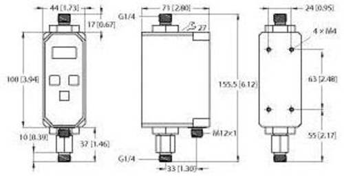 Turck FTCI-G1/4D06A4P-2LIX-H1141 100004083 Betriebsspannung (Bereich): 21.6 - 26.4 V/DC 1St. von Turck