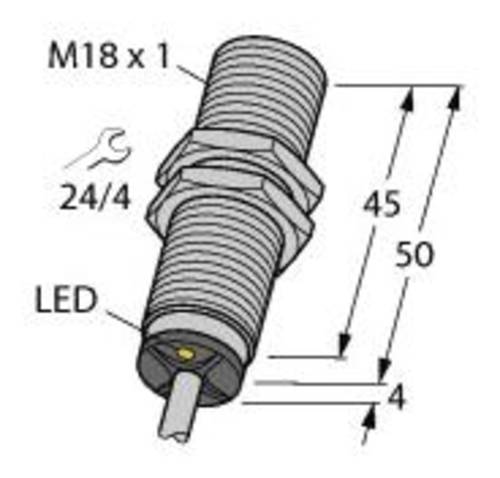 Turck Induktiver Sensor bündig NPN, Schließer BI5-M18-AN6X von Turck