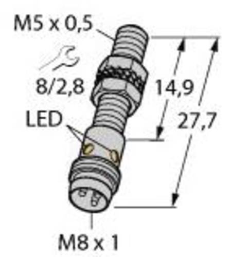 Turck Induktiver Sensor bündig PNP, Schließer BI1-EG05K-AP6X-V1331 von Turck