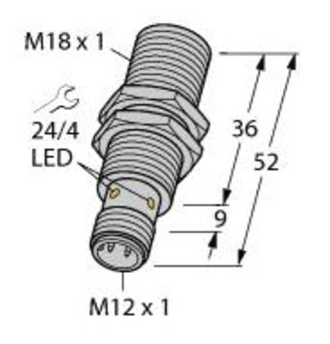 Turck Induktiver Sensor bündig PNP, Schließer BI10U-M18-AP6X-H1141 von Turck