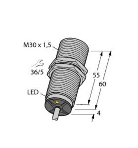 Turck Induktiver Sensor bündig PNP, Schließer BI15-M30-AP6X von Turck