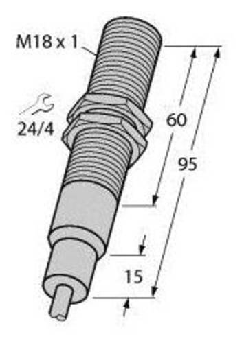 Turck Induktiver Sensor bündig PNP, Schließer BI5-EM18-AP6/S907 von Turck