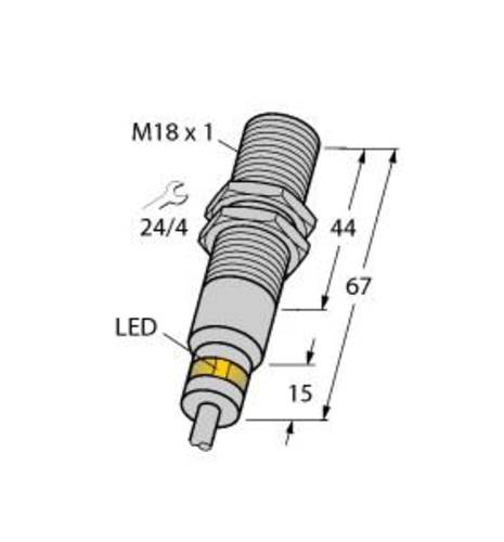 Turck Induktiver Sensor bündig PNP, Schließer BI5-EM18WD-AP6X/S929 von Turck