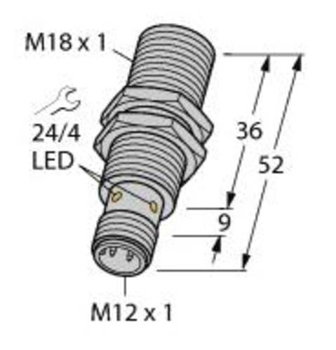 Turck Induktiver Sensor bündig PNP, Schließer BI5U-M18-AP6X-H1141 von Turck