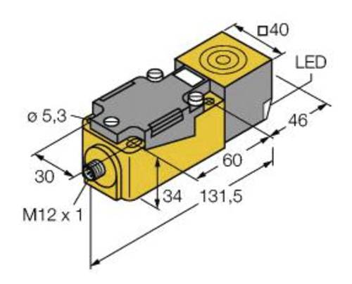 Turck Induktiver Sensor bündig PNP, Wechsler BI15U-CP40-VP4X2-H1141 von Turck