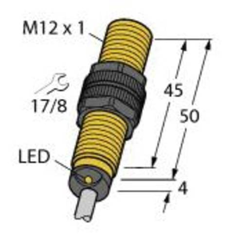 Turck Induktiver Sensor nicht bündig PNP, Schließer NI8U-S12-AP6X von Turck