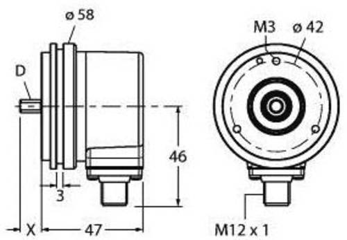 Turck Inkremental Drehgeber 1 St. REI-10S6S-4B2048-H1181 Optisch von Turck