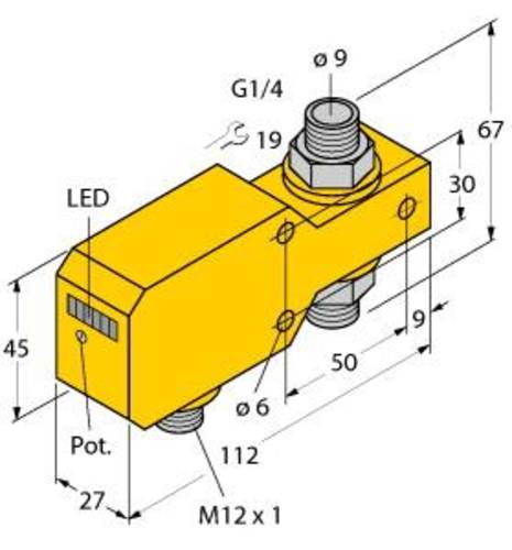 Turck Inline-Sensor FCI-D10A4P-AP8X-H1141 6870642 Betriebsspannung (Bereich): 19.2 - 28.8 V/DC 1St. von Turck