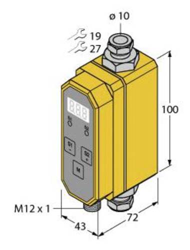 Turck Inline-Sensor FTCI-10D10A4P-2UP8X-H1141 6870041 Betriebsspannung (Bereich): 21.6 - 26.4 V/DC 1 von Turck