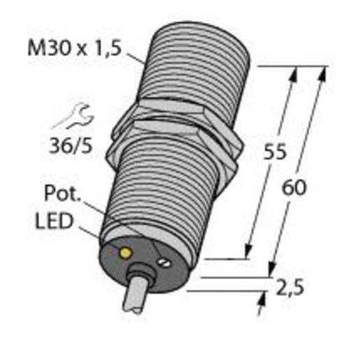 Turck Kapazitiver Sensor BC10-M30K-AZ3X 2503031 bündig (Ø x L) 30mm x 62.5mm von Turck