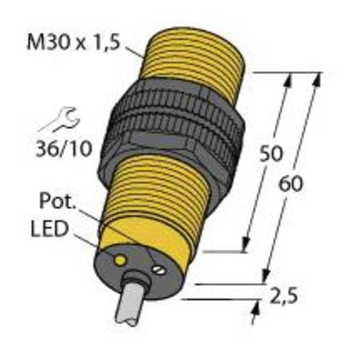 Turck Kapazitiver Sensor BCF10-S30-VN4X 2506011 bündig NPN (Ø x L) 30mm x 62.5mm von Turck