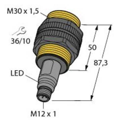 Turck Kapazitiver Sensor BCT10-S30-UP6X2-H1151 2101700 bündig PNP (Ø x L) 30mm x 87.3mm von Turck