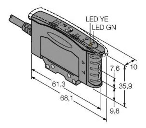 Turck Lichtleitersensor D10AFPY 3073121 1St. von Turck