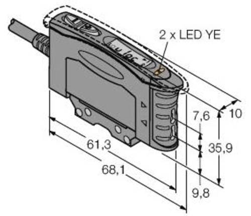 Turck Lichtleitersensor D10DNFP W/30 3062381 1St. von Turck