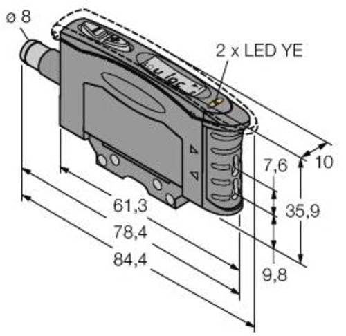 Turck Lichtleitersensor D10DNFPQ 3062380 1St. von Turck