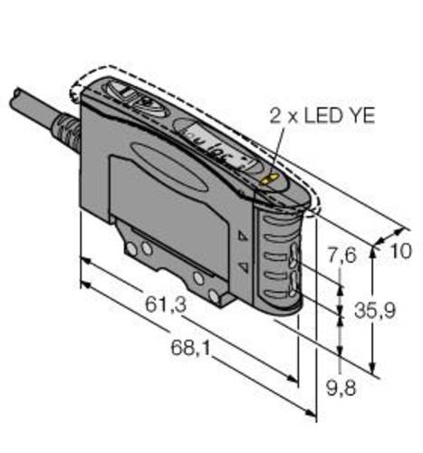 Turck Lichtleitersensor D10IPFPG 3064570 1St. von Turck