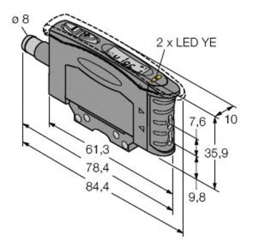 Turck Lichtleitersensor D10IPFPQ 3062389 1St. von Turck