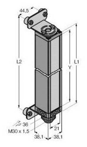 Turck Lichtvorhang BMEL1216A Schutzfeldhöhe 286mm von Turck