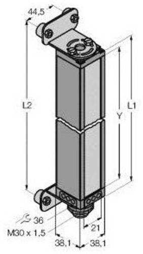 Turck Lichtvorhang BMEL2416A Schutzfeldhöhe 591mm von Turck