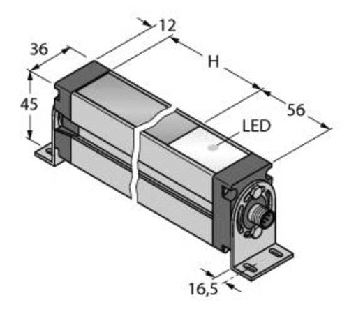 Turck Lichtvorhang EA5E1050Q Schutzfeldhöhe 1050mm von Turck