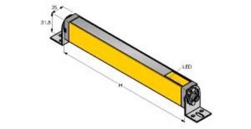 Turck Lichtvorhang LS2E30-450Q8 Schutzfeldhöhe 450mm von Turck